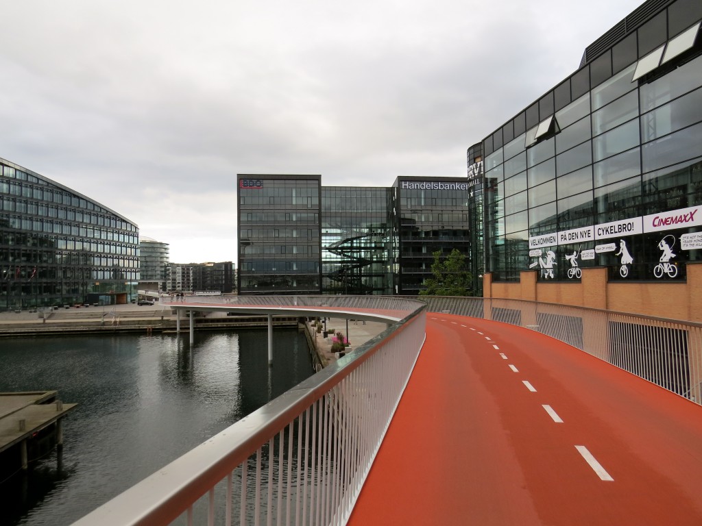 Bike bridge in Copenhagen's city center