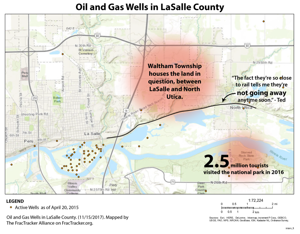 Oil and Gas Wells in LaSalle County