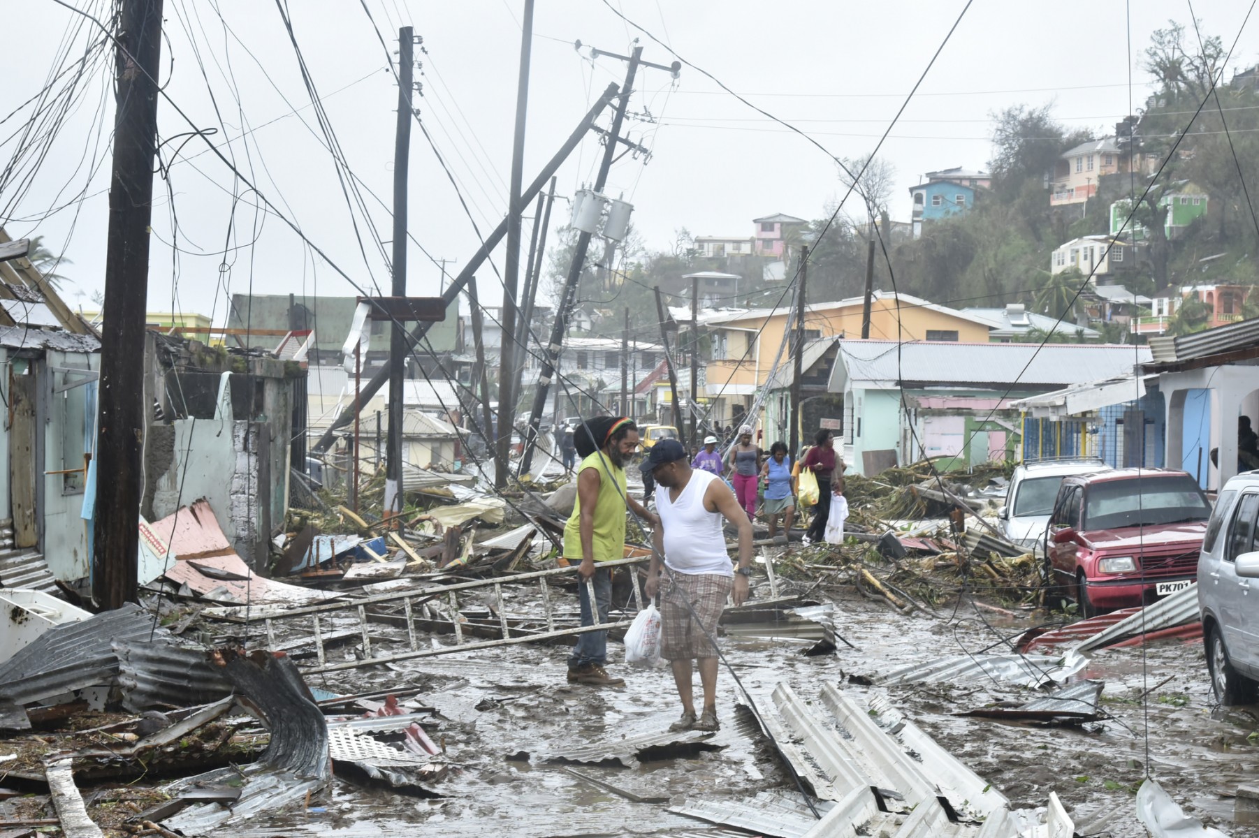 Puerto Rico power line damage