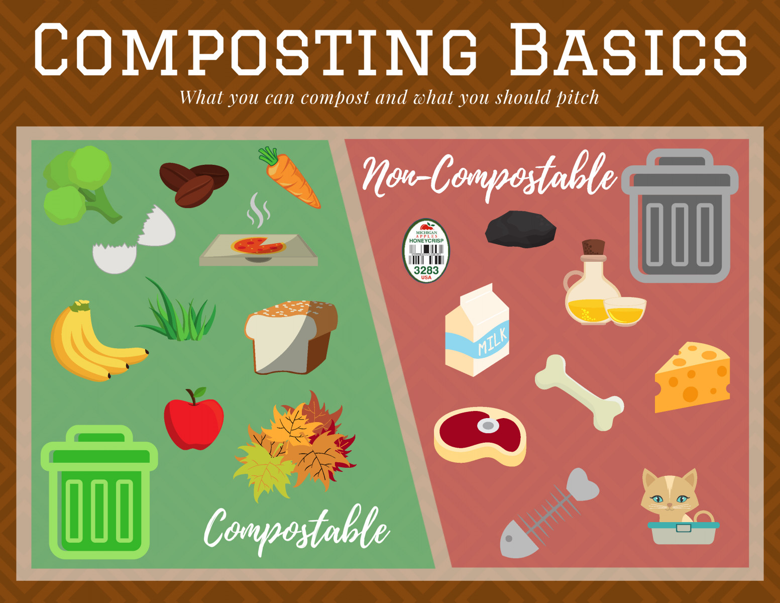 Composting basics graphic
