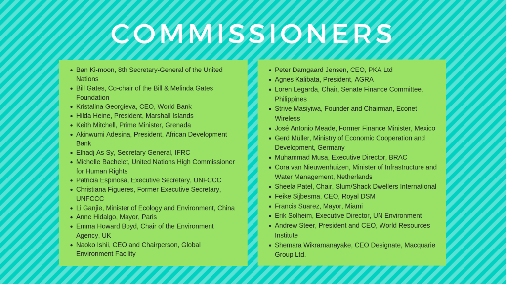 List of Commissioners graphic