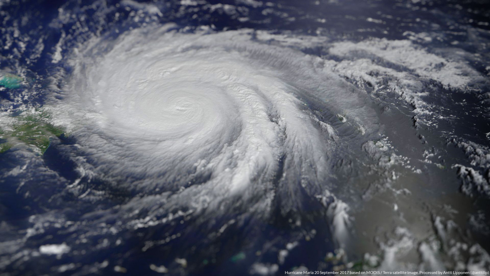 Hurricane Maria satellite image