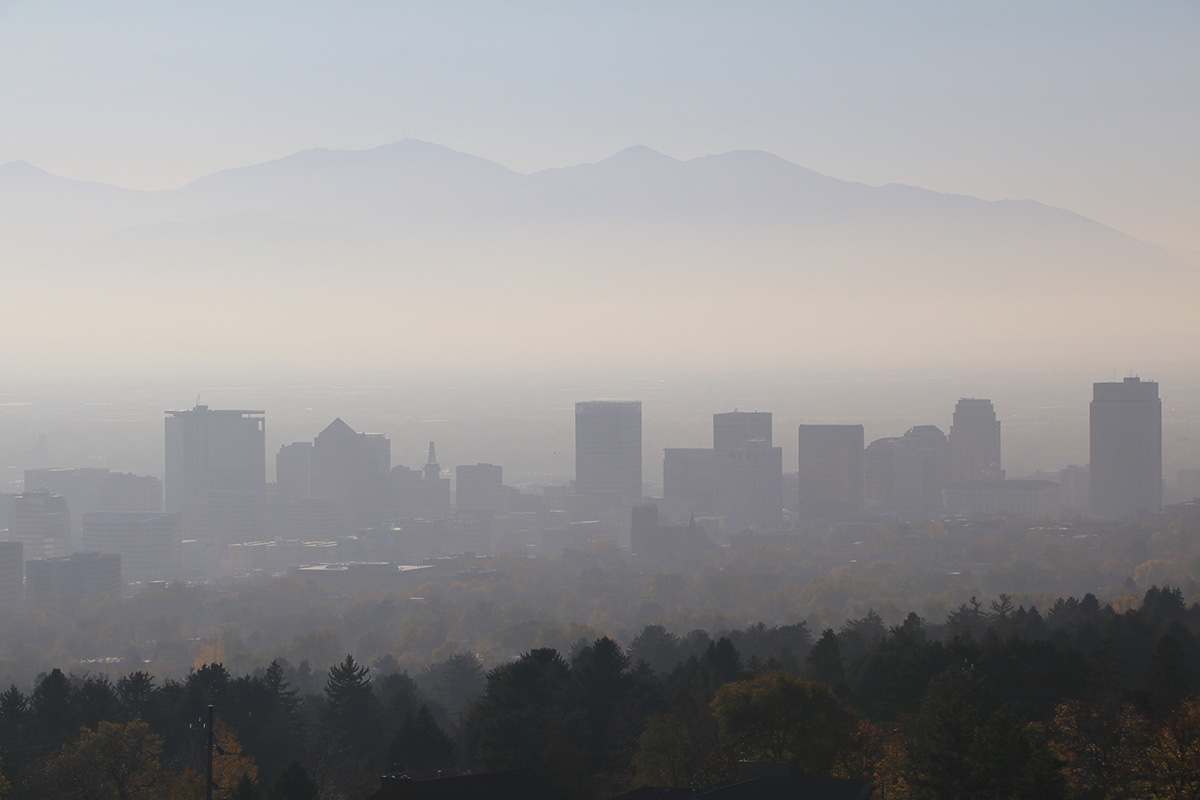 Salt Lake City smog and haze