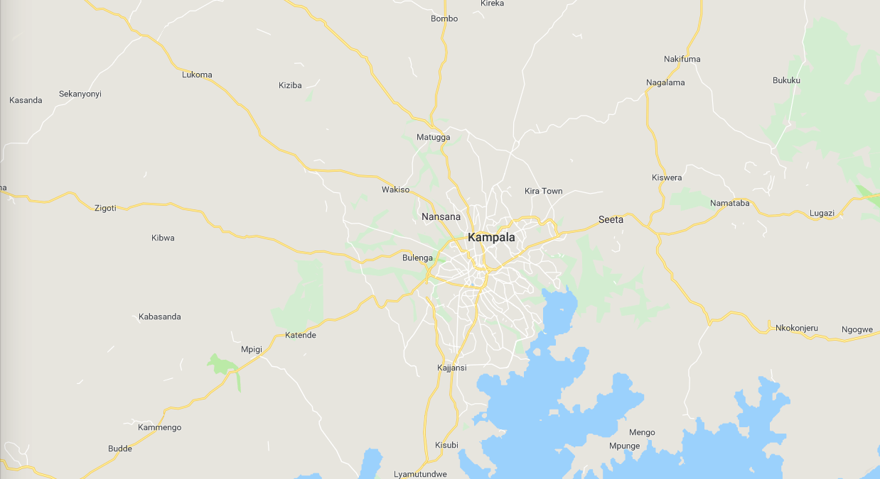 Largely unmapped area of Kampala, Uganda