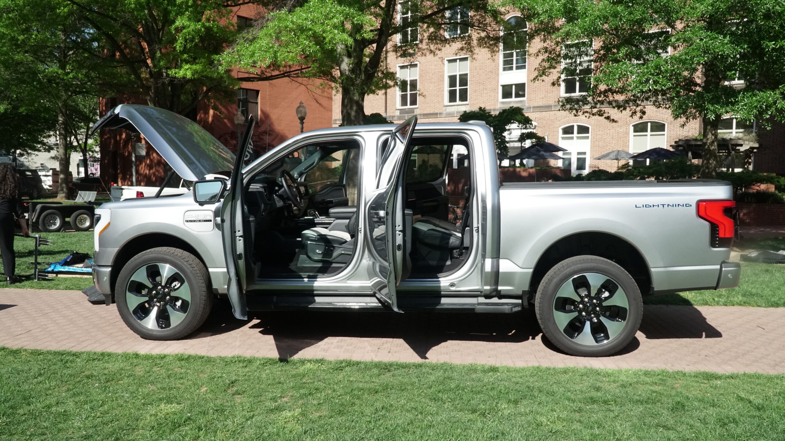 Ford also brought an F-150 Lightning to George Washington University for the Summit.