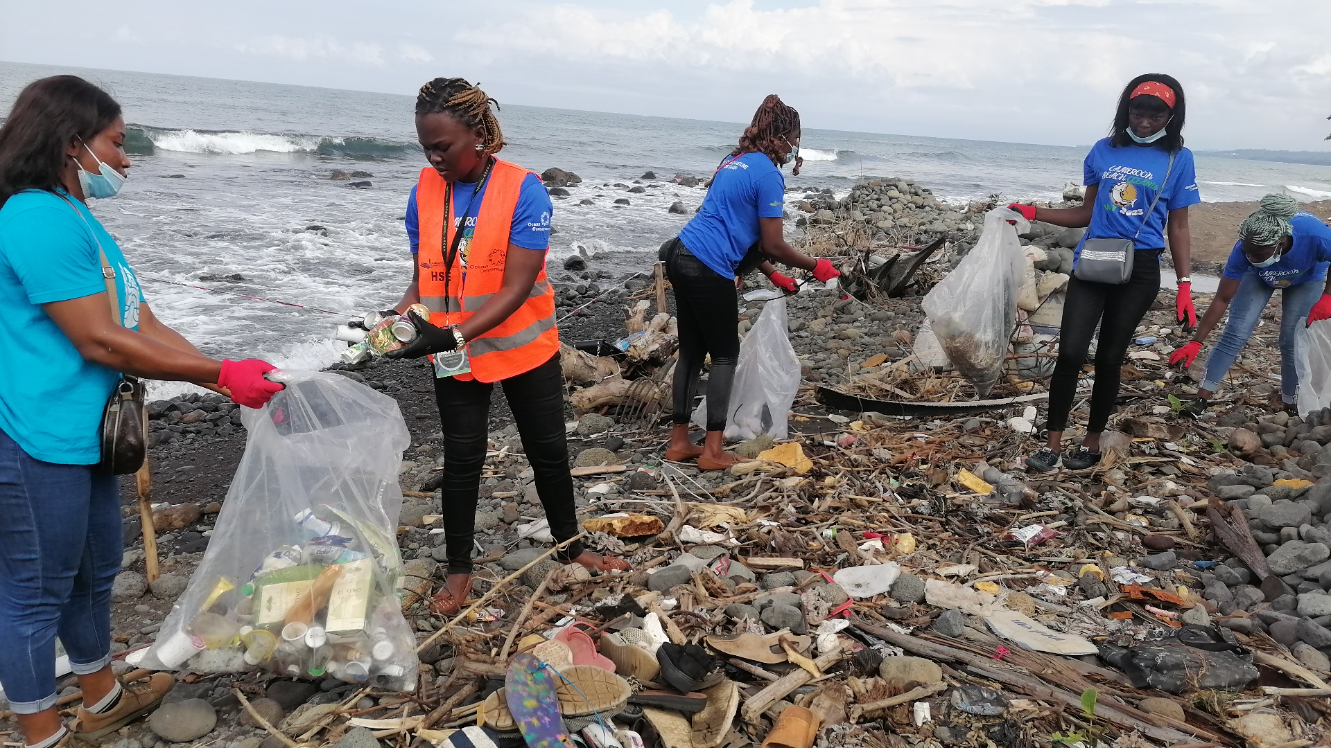 Youth volunteers spearhead marine debris cleanup in Cameroon