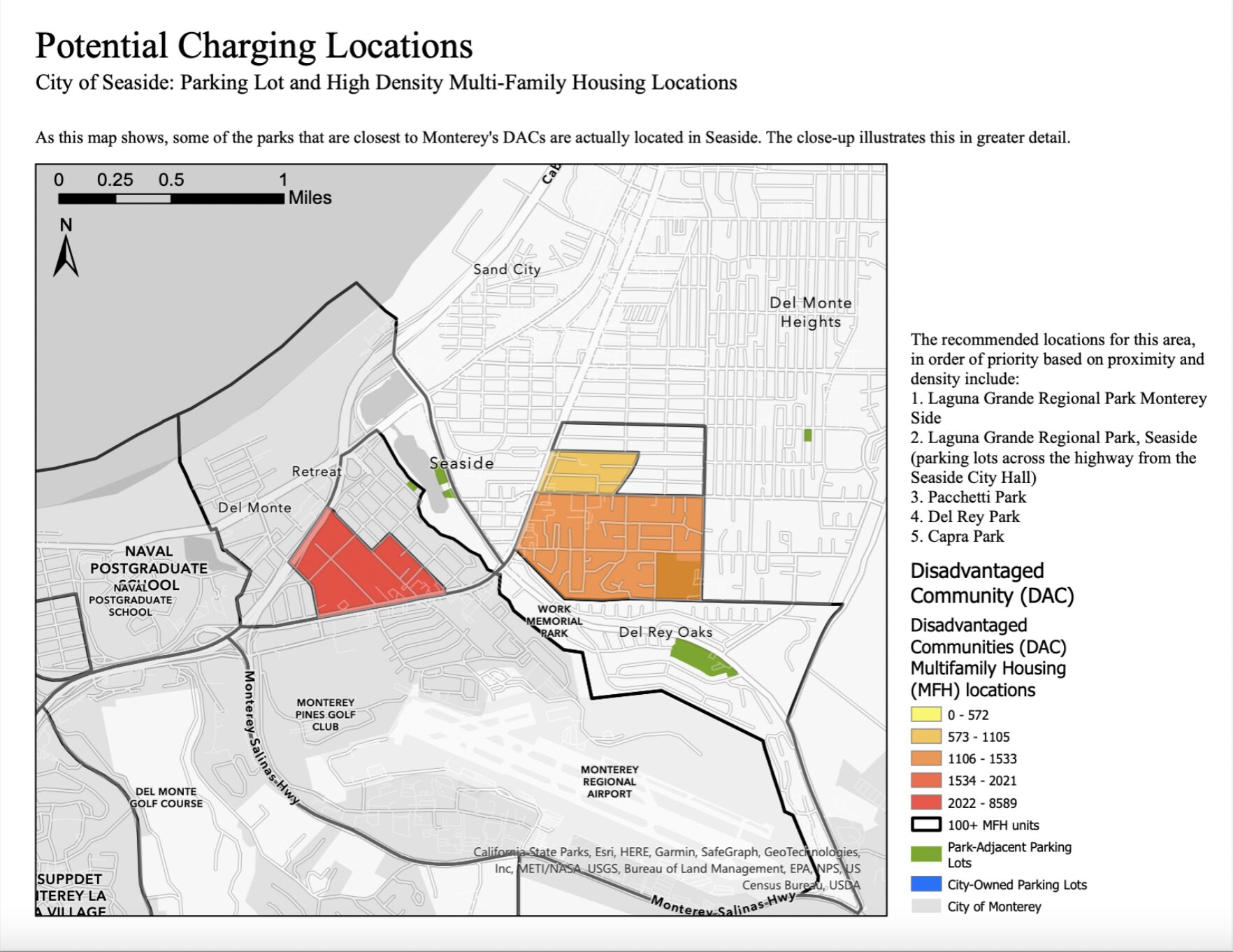 Further potential charging locations. 