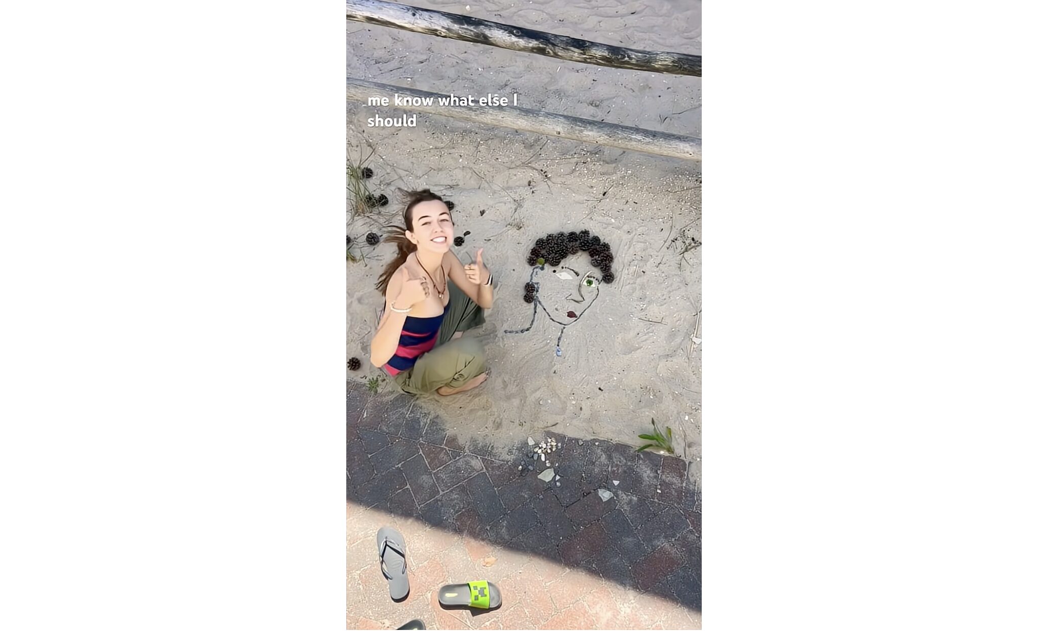 Making sustainable sand dune art