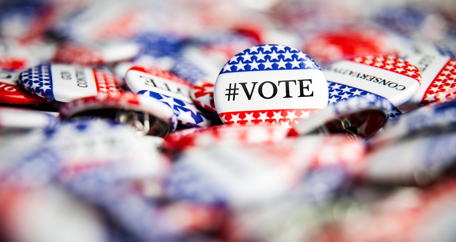 Buttons show messages encouraging people to vote. 