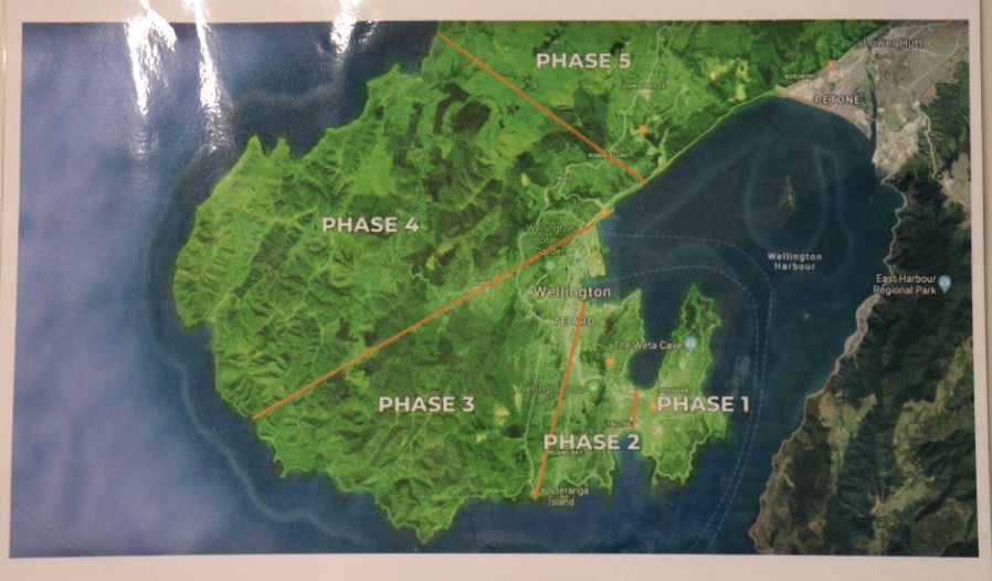 A map shows the phases of PFW's project area.
